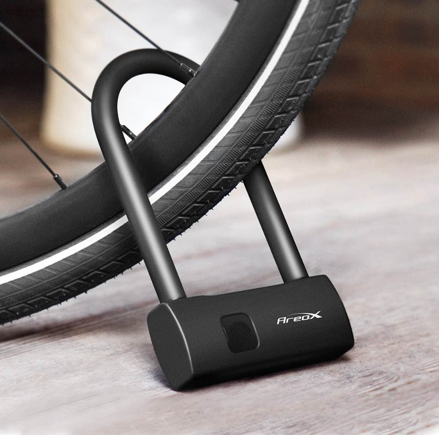 Smart Bicycle Lock - Smart Fingerprint U-shaped Bicycle Padlock