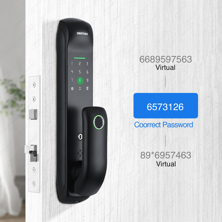 Smart Mortise Door Lock -  Fingerprint, Password, Mechanical Key, Card, APP, Bluetooth/WiFi Smart Lock  TAML19