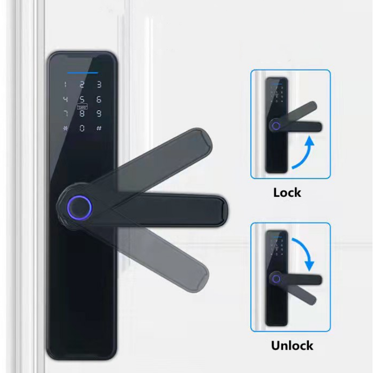 Smart Mortise Door Lock - Fingerprint, Password, Mechanical Key, Card, APP, Bluetooth/WiFi  TAML20