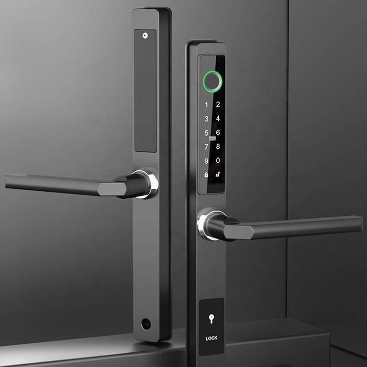 Smart Mortise Door Lock Waterproof - Fingerprint, Password, Mechanical Key, Card, APP, Bluetooth/WiFi  TAML22