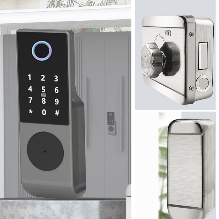 Waterproof Smart Rim Lock  - Fingerprint Passcode Physical Key NFC APP Remote control  TARL29