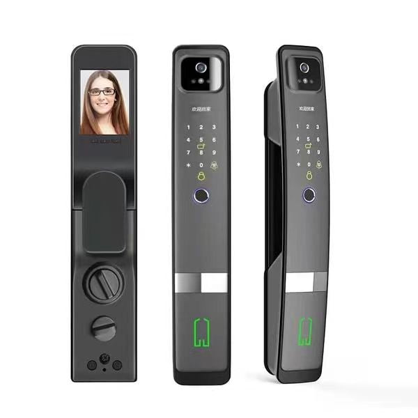 Smart Mortise Door Lock with Camera - Face Recognition, Fingerprint, Password, Mechanical Key, Card, APP, Bluetooth/WiFi  TALC05