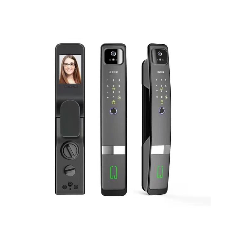 Smart Mortise Door Lock with Camera - Face Recognition, Fingerprint, Password, Mechanical Key, Card, APP, Bluetooth/WiFi  TALC05