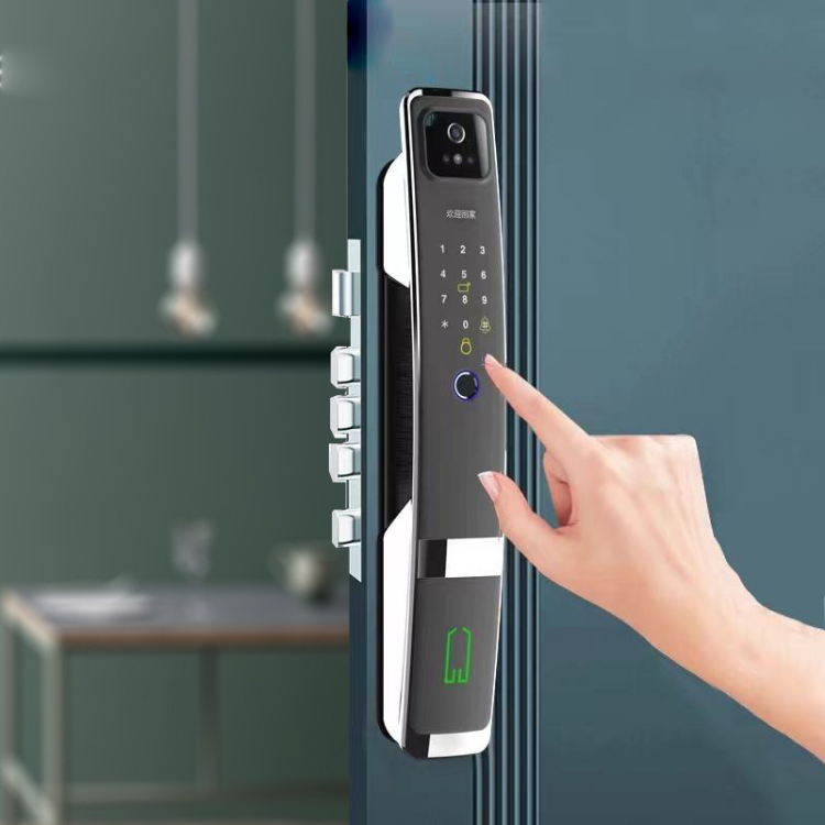 Smart Mortise Door Lock with Camera - Face Recognition, Fingerprint, Password, Mechanical Key, Card, APP, Bluetooth/WiFi  TALC05