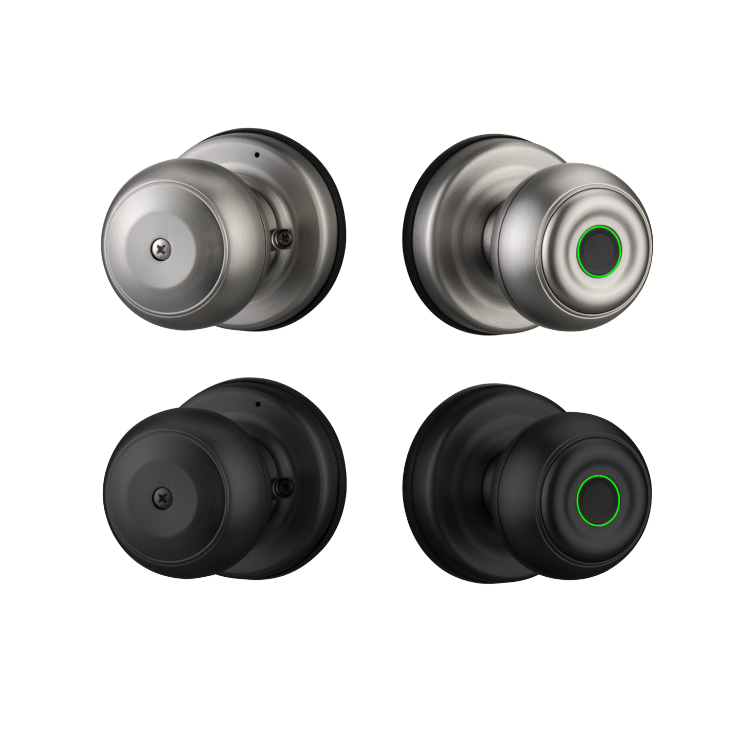 Smart Door Knob  - Fingerprint APP Mechanical Key  - SLK1